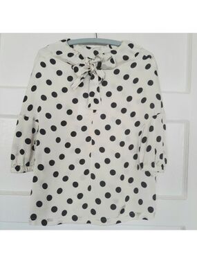 Hache Camicia Drop Shoulder Tie Neck Silk Blouse Tessuto